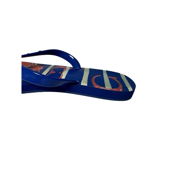 Coach Kali Jelly Popular Nautical Striped Flip Flops Size 8 B Fast Shipping - Picture 15 of 16